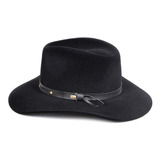 Chapéu Fedora Aveludado Modelo Gusttavo Lima Marrom Café