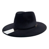 Chapéu Fedora Unissex Aveludado Bandinha Fivela Metálica Top