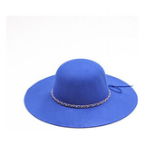 Chapéu Floppy Feminino Boho Praia Verão Aba Larga Feltro