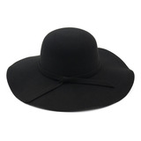 Chapéu Floppy Feminino Boho Praia Verão Aba Larga Feltro