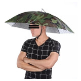 Chapéu Guarda Chuva Proteção Sol Camuflagem Pesca