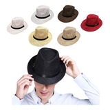 Chapéu Jazz Fedora Panama Moda Casual Clássico Unissex
