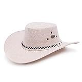 Chapéu Masculino Country Em Juta Estilo Americano G Palha Preto