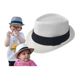Chapéu Moda Panama Fedora Bebê Menino Menina Infantil Full