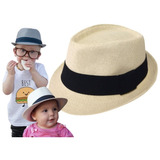 Chapéu Moda Panama Fedora Bebê Menino Menina Infantil Full