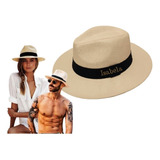 Chapéu Moda Panamá Fedora Personalizado Nome Ou Palavra