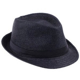 Chapéu Moda Panama Gângster Malandro Fedora Tamanho 58