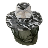 Chapéu Mosquiteiro De Pesca Camuflado Camping