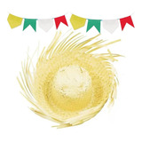 Chápeu Palha Desfiado Festa Junina Caipira Envio Imediato Nf