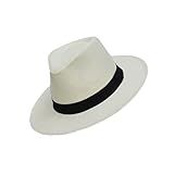 Chapéu Panamá Masculino Verão Com Arco Fashion Boné De Praia Maciço Feminino Chapéu De Sol Creme Tamanho Único