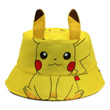 Chapéu Pikachu Pokémon Infantil Boina Cata Ovo Praia Bucket