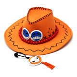 Chapéu Portgas D Ace One Piece Cosplay Fantasia Luffy