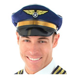 Chapéu Quepe Aviador Luxo Importado Para Fantasia Carnaval