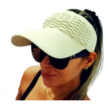Chapéu Viseira De Praia Feminina Ajustável Qualidade Moda