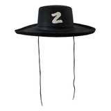 Chapéu Zorro Preto Modelo Z Festa Fantasia Carnaval Promoção