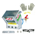 Chapiscadeira Pneumática Reboco Teto Parede 3 6 L Kit1