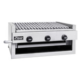 Char Broiler A Gás 59x50cm C Pedras 3 Queimadores Fire
