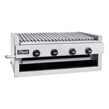 Char Broiler A Gás 83x50cm C Pedras 4 Queimadores Fire