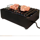 Char Broiler Gás 8 Caulins Fogareiro Grelha Chapa Hambúrguer
