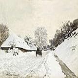 Charrete Na Neve De Claude Monet 60x86 Tela Canvas Para Quadro