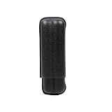 Charuteira Porta Charuto Couro Para 2 Preto