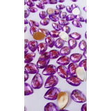 Chaton Colagem Gota Lilás 14x10mm Pacote Com 50gramas