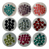 Chaton De Acrilico 8mm Para Colagem 900 Pc Sem Furo 9 Cores