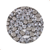 Chaton Engrampado Oval Em Metal E Acrílico 8x10mm 500 Peças