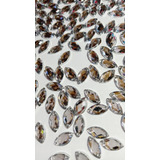 Chaton Navete Prata Espelhado 12x6mm Pacote Com 50 Gramas