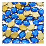Chaton Oval Engrampado Caixinha Metal Dourado 13x18mm 240 Un