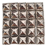Chaton Para Costura Quadrado Spike 10mm Em Abs