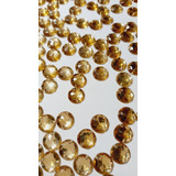 Chaton Redondo Dourado Brilhante 10mm Pacote Com 50gramas