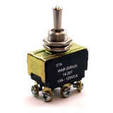 Chave Bipolar Interruptor Alavanca Liga desliga 15a 14207 Cor Preto