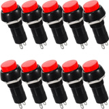 Chave Botão Push Button Pbs 11a Vermelha Kit 10 Peças