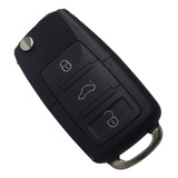 Chave Canivete Auto Key Polo Fox 3 Botões Vw Original