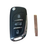 Chave Canivete Completa Para Citroen C4 Hatch Pallas 3 Botõe