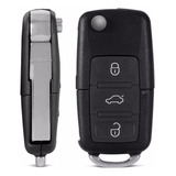Chave Canivete Vw Carcaça Alarme 3 Botões Gol Fox Golf G5