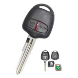Chave Completa Para Mitsubishi L200 2 Botões Lado Direito