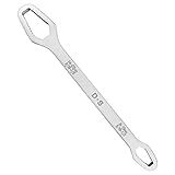 Chave De Extremidade Dupla Multifuncional Universal Autoaperta Ajustável Chave Inglesa Universal Torx Universal Conjunto De Chaves De Parafusos Porcas De Reparo Prata