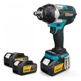 Chave De Impacto 1 2 C 2 Baterias 1800nm Motor Brusheles