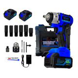 Chave De Impacto Furadeira 48v Recarregável 2 Bateria Bivolt