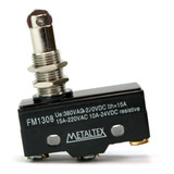 Chave Fim De Curso Miniatura Fm1308 Atuador Rolete metaltex