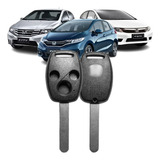 Chave Honda New Civic City Crv 3 Botões Oca