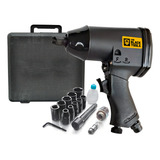 Chave Impacto Pneumática 1 2 32kg Com 10 Soquetes E Maleta The Black Tools Pwr70k