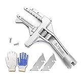 Chave Inglesa Ajustável De 6 A 75 Mm De Haste Curta Grande Abertura Ultrafina Para Banheiro Chave Inglesa Leve De Liga De Alumínio Para Reparo De Encanador Desmontagem De Porcas Tubo Lavatório 23 Cm