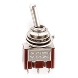 Chave Mini Toggle On on Guitarra 2 Posicoes Niquel M105 3p