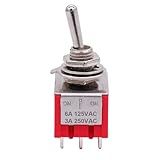 Chave Mini Toggle Switch Dpdt Split On Off On Para Pedal