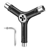 Chave Para Skate Y Cossinete Preta Refaz A Rosca Eixo Aço