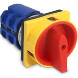 Chave Rotativa Tripolar Lw28gs 32a 4 Polos Sibratec Cor Vermelho