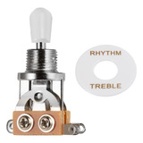 Chave Seletora 3 Posições Para Guitarra Les Paul Knob Branco
